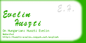 evelin huszti business card